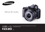 Samsung SMART CAMERA NX20 Manual de Usuario