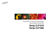 Samsung CLP-610ND Uporabniški priročnik
