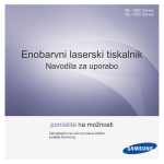 Samsung ML-1860 Uporabniški priročnik