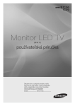 Samsung 24" TV monitor so širokým uhlom sledovania Užívateľská príručka