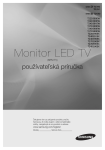 Samsung 22" TV monitor s modrým dizajnom Touch of Color Užívateľská príručka