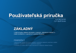 Samsung CLP-365  Farebná laserová tlačiareň (18 / 4 ppm) Užívateľská príručka