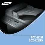 Samsung SCX-4725FN Užívateľská príručka