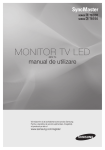 Samsung Monitor FHD de 22 inchi elegant cu ramă roşie Manual de utilizare