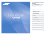 Samsung PL20 Manual de utilizare