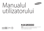 Samsung NX2000 (20-50 mm) Manual de utilizare