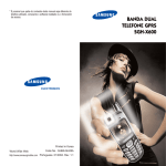 Samsung SGH-X600 manual de utilizador