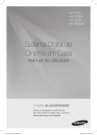 Samsung DVD 5.1 Sistema de Cinema em Casa HT-TX725T manual de utilizador