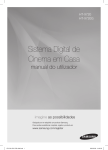 Samsung DVD 2.1 Sistema de Cinema em Casa HT-X720 manual de utilizador