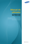 Samsung 27'' Monitor Curvo FHD E510 Série 5 manual de utilizador