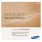 Samsung Leitor de MP3 YP-S3 manual de utilizador