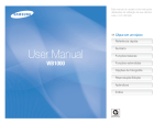 Samsung WB1000 manual de utilizador