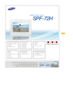 Samsung SPF-72H manual de utilizador