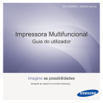 Samsung SCX-5835NX 
A4 Multifunções Laser Mono 33 ppm manual de utilizador