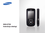 Samsung SGH-Z720 Instrukcja obsługi