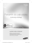 Samsung NV70F3544CB, piekarnik elektryczny z podwójnym termoobiegiem, 65 l Instrukcja obsługi