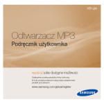 Samsung YP-U4 Instrukcja obsługi