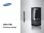 Samsung i780 Instrukcja obsługi
