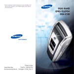 Samsung SGH-E700 Bruksanvisning