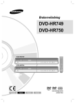 Samsung DVD-HR750 Bruksanvisning