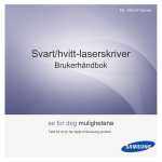 Samsung Laserskrivere Monolaser  ML-1865W Bruksanvisning