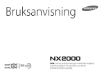 Samsung Smart Camera NX2000 18-55mm objektiv Bruksanvisning