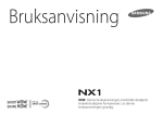 Samsung Systemkamera NX1 Bruksanvisning