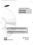 Samsung DVD-R135 User Manual