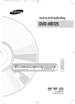 Samsung DVD-HR725 User Manual