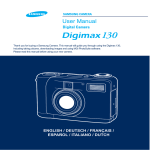 Samsung DIGIMAX 130 User Manual