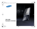 Samsung SGH-J800 Vartotojo vadovas