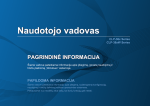 Samsung CLP-365 spalvotas lazerinis 
spausdintuvas (18 / 4 ppm) Vartotojo vadovas