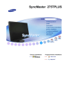 Samsung 275TPLUS Lietotāja rokasgrāmata