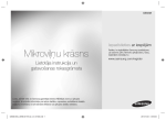 Samsung MARIMBA-23 mikroviļņu krāsns ar grilu un keramikas emalju, 23 L Lietotāja rokasgrāmata