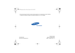 Samsung SGH-Z107 User Manual