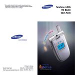 Samsung SGH-P100 User Manual