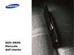 Samsung SGH-D840 User Manual