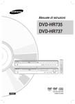 Samsung DVD-HR737 User Manual