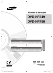 Samsung DVD HR750 User Manual