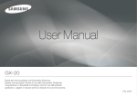 Samsung GX-20 User Manual