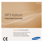 Samsung YP-T10JAG Felhasználói kézikönyv