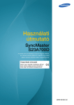 Samsung S23A700D Felhasználói kézikönyv