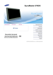 Samsung 570DX LFD monitor Felhasználói kézikönyv
