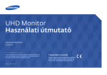 Samsung 32"-os professzionális Monitor pontos színvisszaadással
 Felhasználói kézikönyv