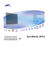 Samsung 204TS Felhasználói kézikönyv