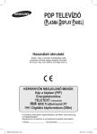 Samsung PS-42E92H Felhasználói kézikönyv