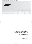 Samsung DVD-HD870 Manuel de l'utilisateur