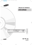 Samsung DVD-SR420 Manuel de l'utilisateur