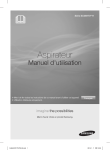 Samsung Aspirateur sans sac Motion Sync Design™ Compact- SC06H70F1H Manuel de l'utilisateur (Windows 7)