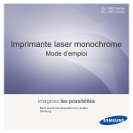 Samsung 18ppm Imprimante laser mono ML-1860 Manuel de l'utilisateur